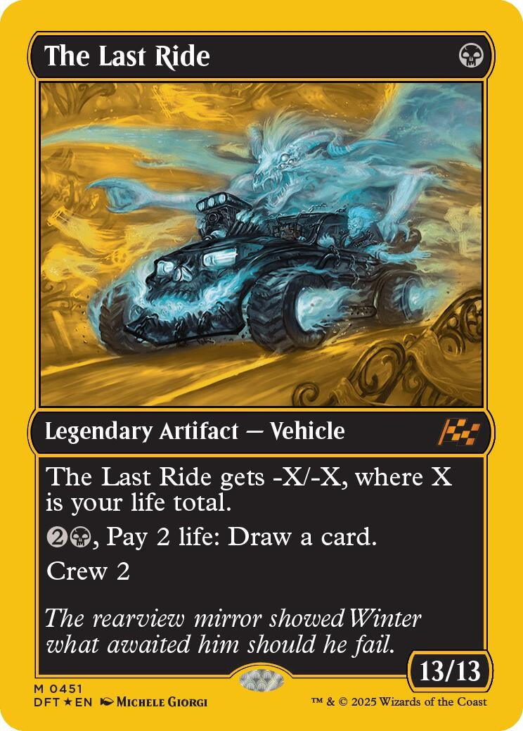 Image for The Last Ride (First-Place Foil) (Aetherdrift) (451) - Magic: The Gathering