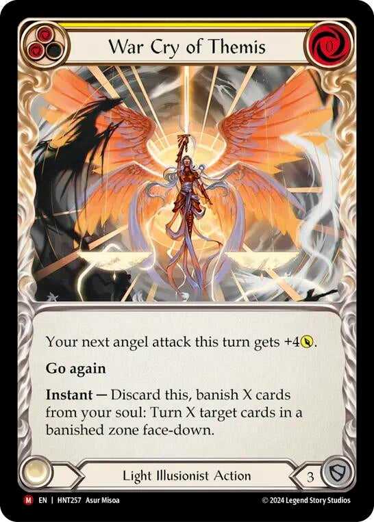 Image for War Cry of Themis (The Hunted) (HNT257) - Flesh and Blood TCG