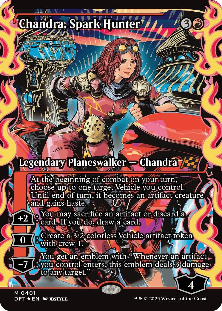 Image for Chandra, Spark Hunter (Showcase) (Aetherdrift) (401) - Magic: The Gathering