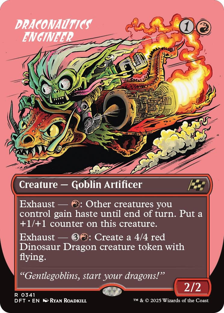 Image for Draconautics Engineer (Borderless) (Aetherdrift) (341) - Magic: The Gathering