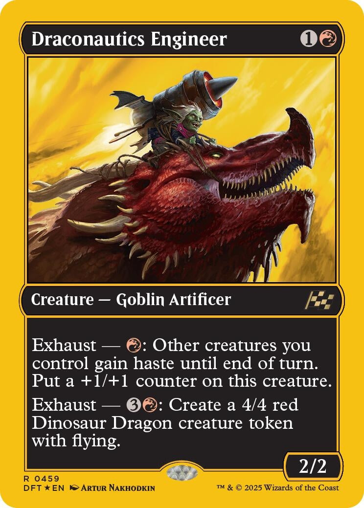 Image for Draconautics Engineer (First-Place Foil) (Aetherdrift) (459) - Magic: The Gathering