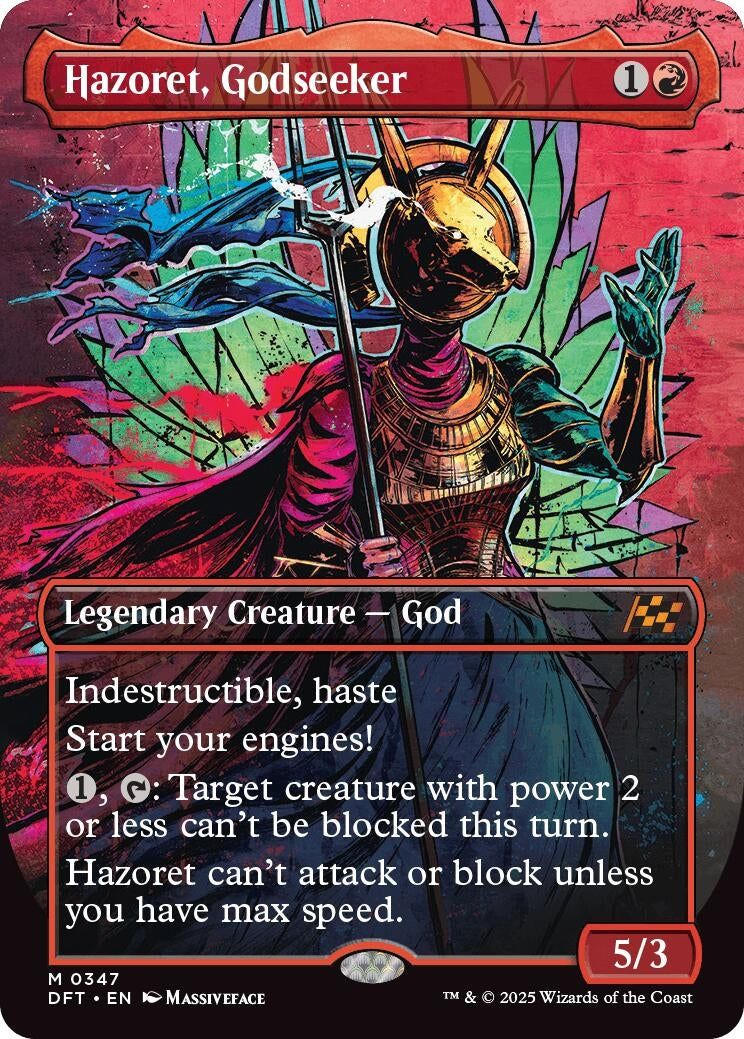 Image for Hazoret, Godseeker (Borderless) (Aetherdrift) (347) - Magic: The Gathering