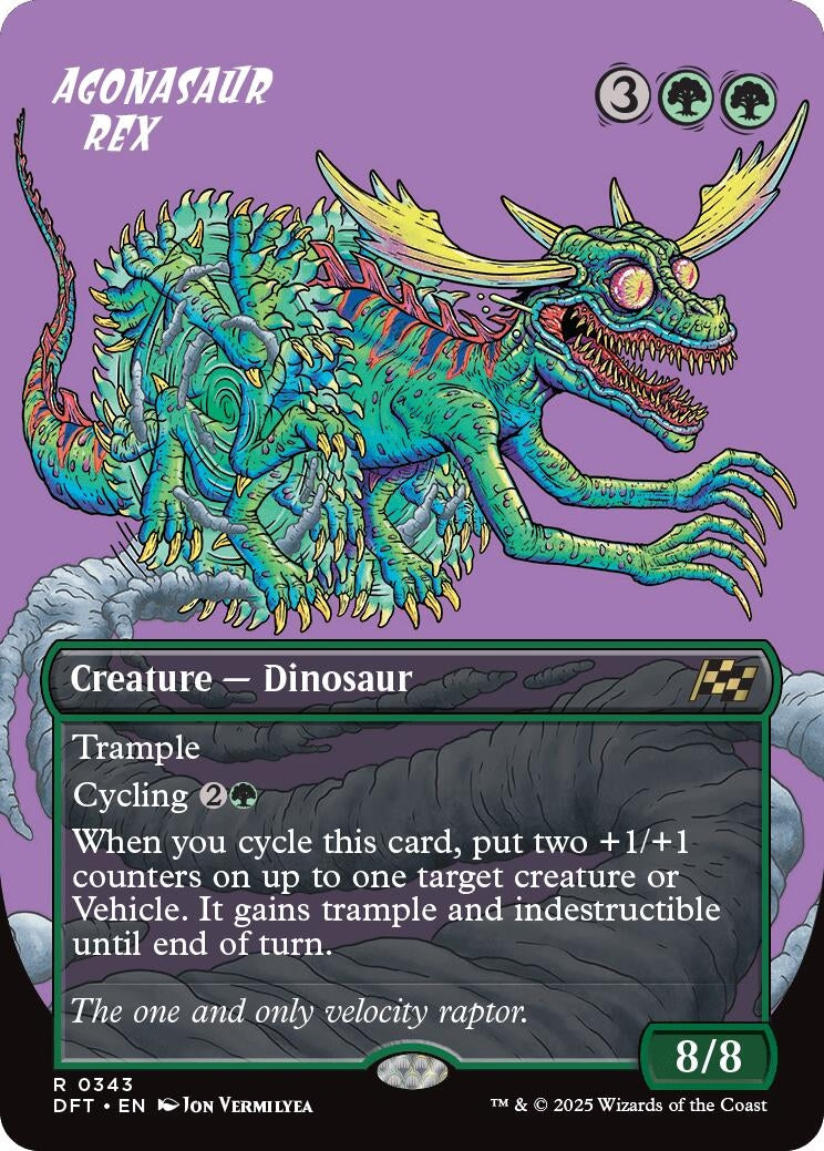 Image for Agonasaur Rex (Borderless) (Aetherdrift) (343) - Magic: The Gathering