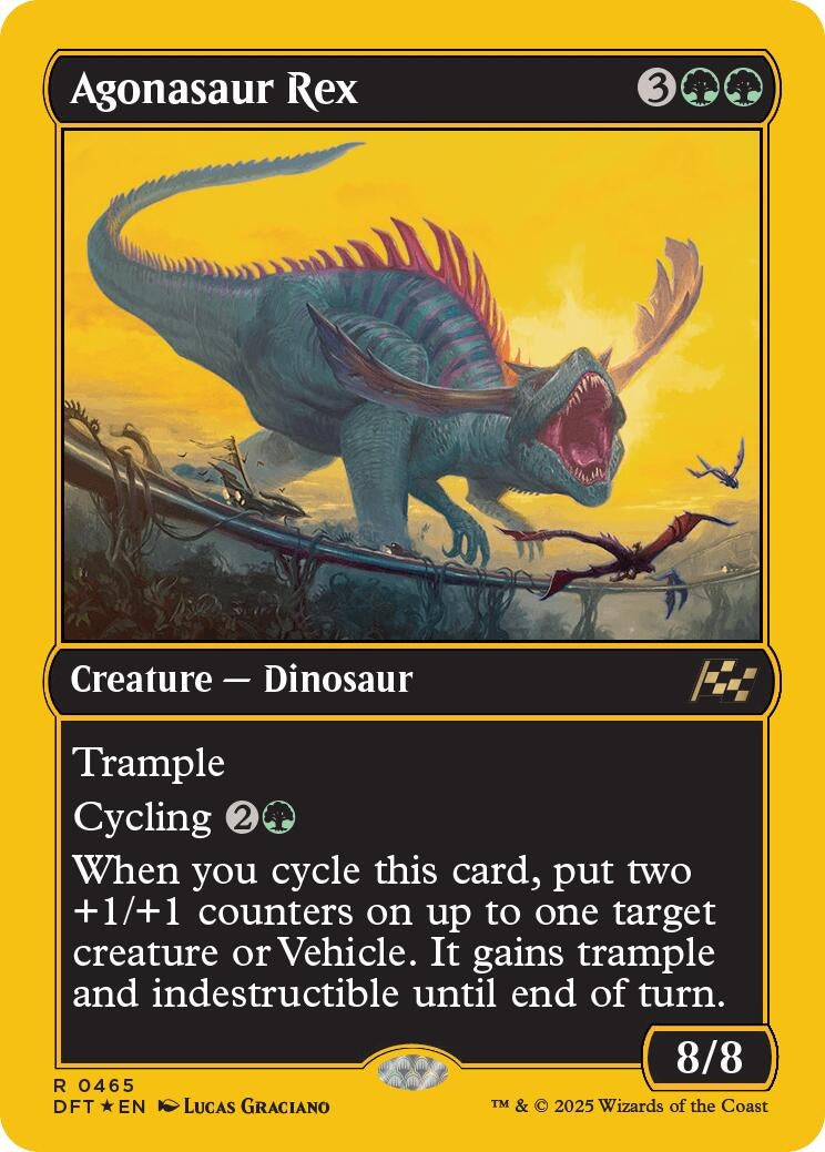 Image for Agonasaur Rex (First-Place Foil) (Aetherdrift) (465) - Magic: The Gathering