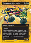 Image for Thunderous Velocipede (Borderless) (First-Place Foil) (Aetherdrift) (529) - Magic: The Gathering