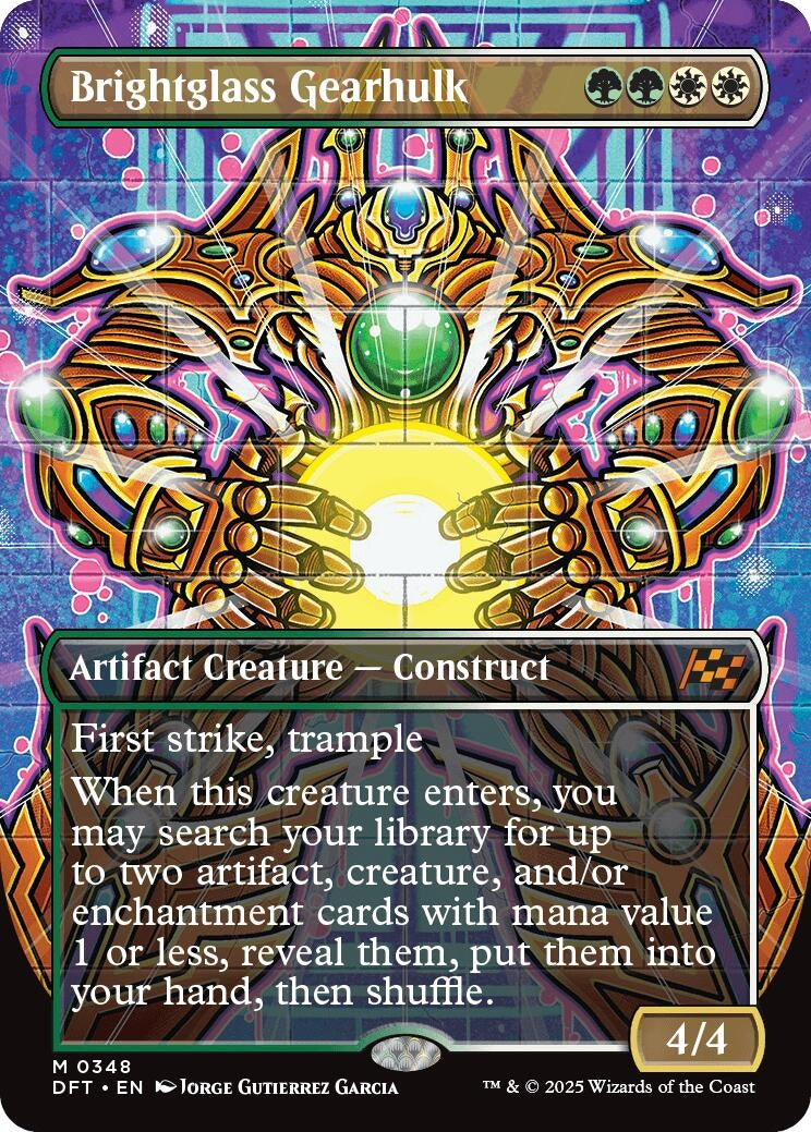 Image for Brightglass Gearhulk (Borderless) (Aetherdrift) (348) - Magic: The Gathering