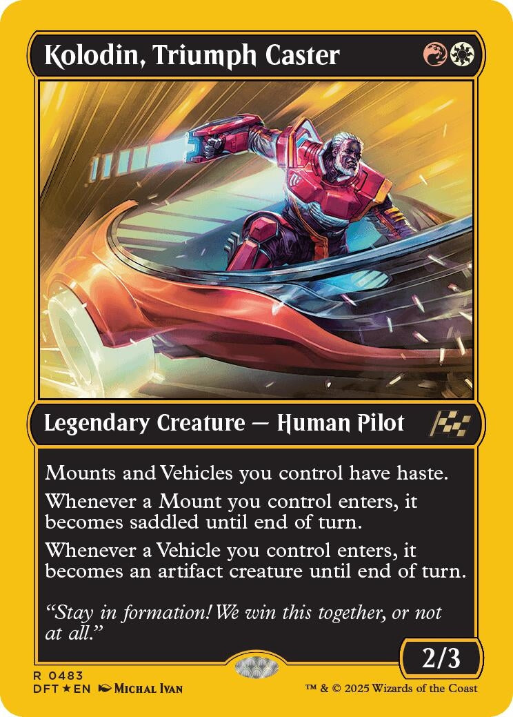 Image for Kolodin, Triumph Caster (First-Place Foil) (Aetherdrift) (483) - Magic: The Gathering