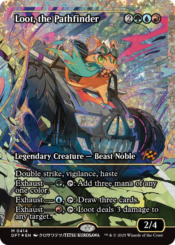 Image for Loot, the Pathfinder (Showcase) (Fracture Foil) (Aetherdrift) (414) - Magic: The Gathering