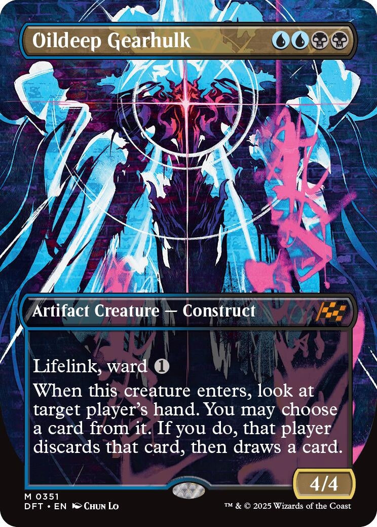 Image for Oildeep Gearhulk (Borderless) (Aetherdrift) (351) - Magic: The Gathering