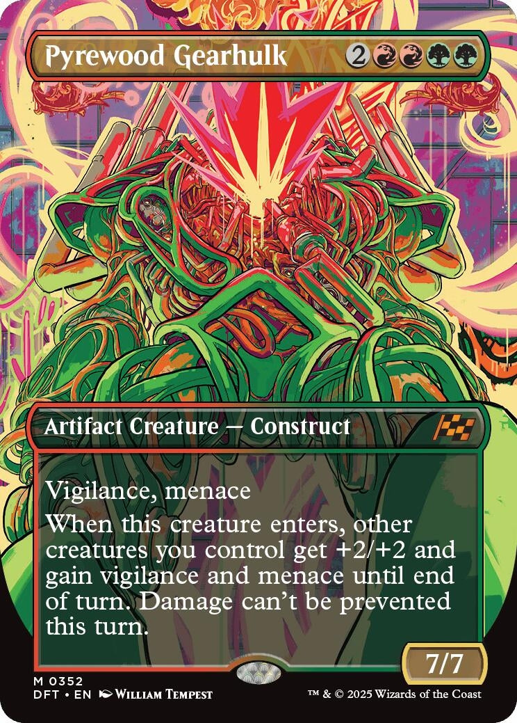 Image for Pyrewood Gearhulk (Borderless) (Aetherdrift) (352) - Magic: The Gathering