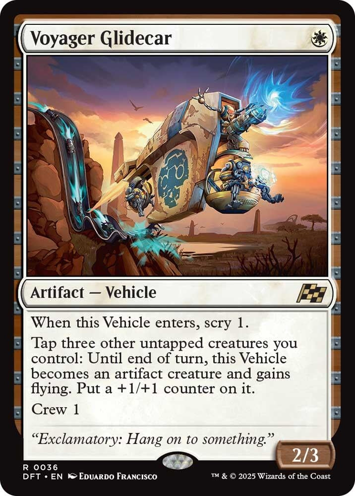 Image for Voyager Glidecar (Aetherdrift) (36) - Magic: The Gathering