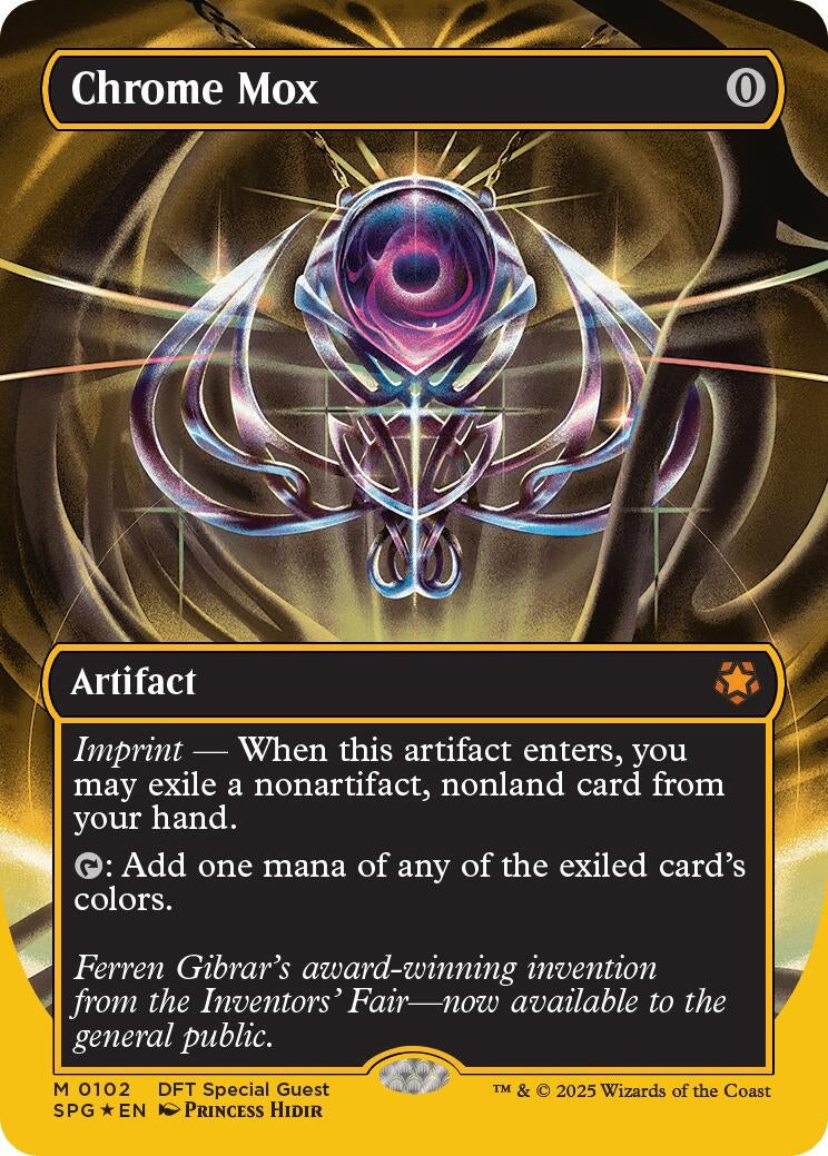 Image for Chrome Mox (Borderless) (First-Place Foil) (Special Guests) (102) - Magic: The Gathering