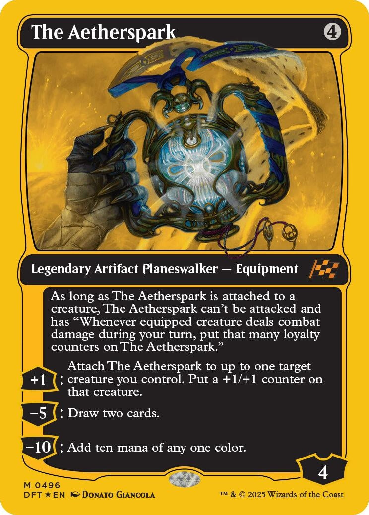 Image for The Aetherspark (First-Place Foil) (Aetherdrift) (496) - Magic: The Gathering