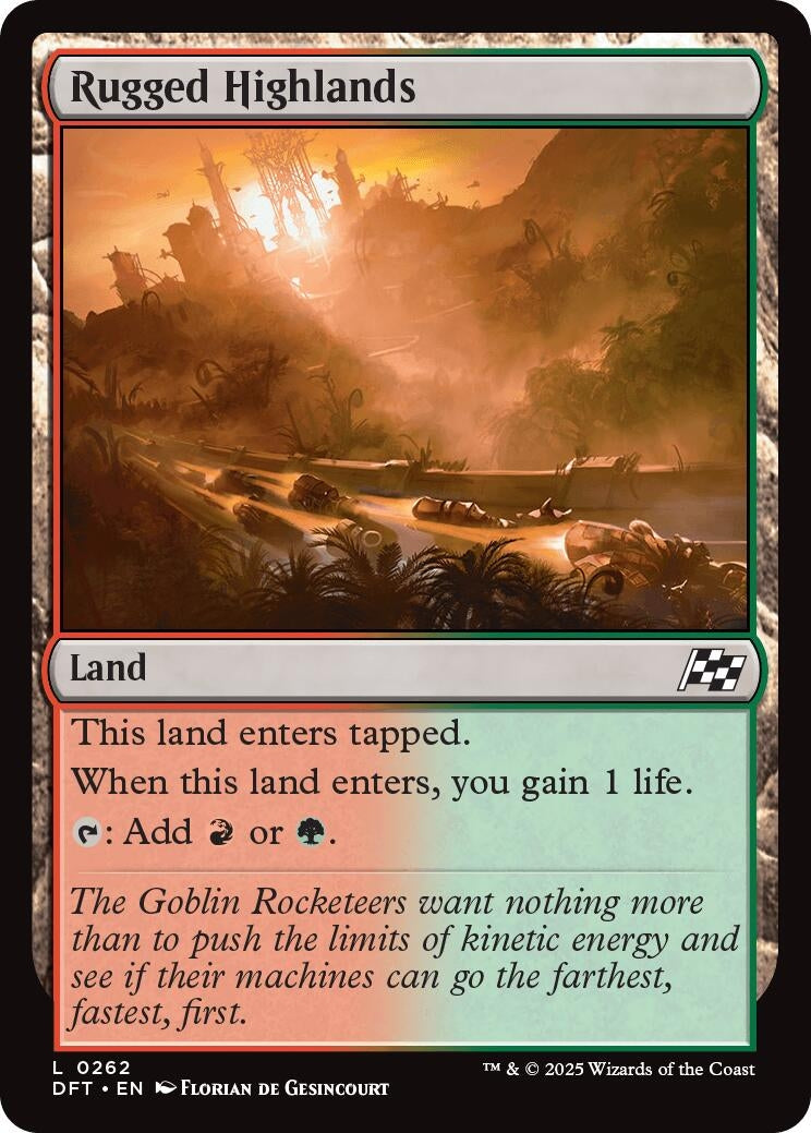 Image for Rugged Highlands (Aetherdrift) (262) - Magic: The Gathering
