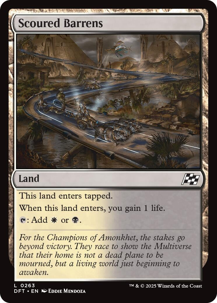 Image for Scoured Barrens (Aetherdrift) (263) - Magic: The Gathering