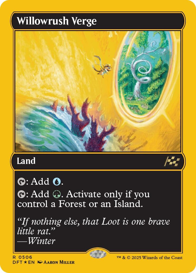 Image for Willowrush Verge (First-Place Foil) (Aetherdrift) (506) - Magic: The Gathering