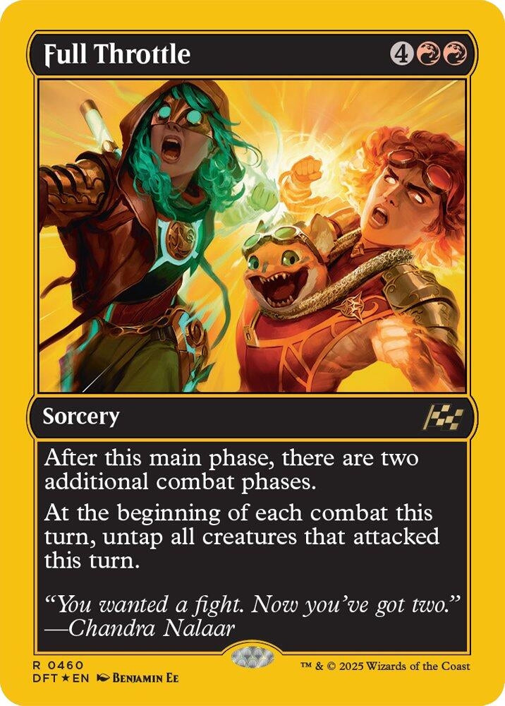 Image for Full Throttle (First-Place Foil) (Aetherdrift) (460) - Magic: The Gathering