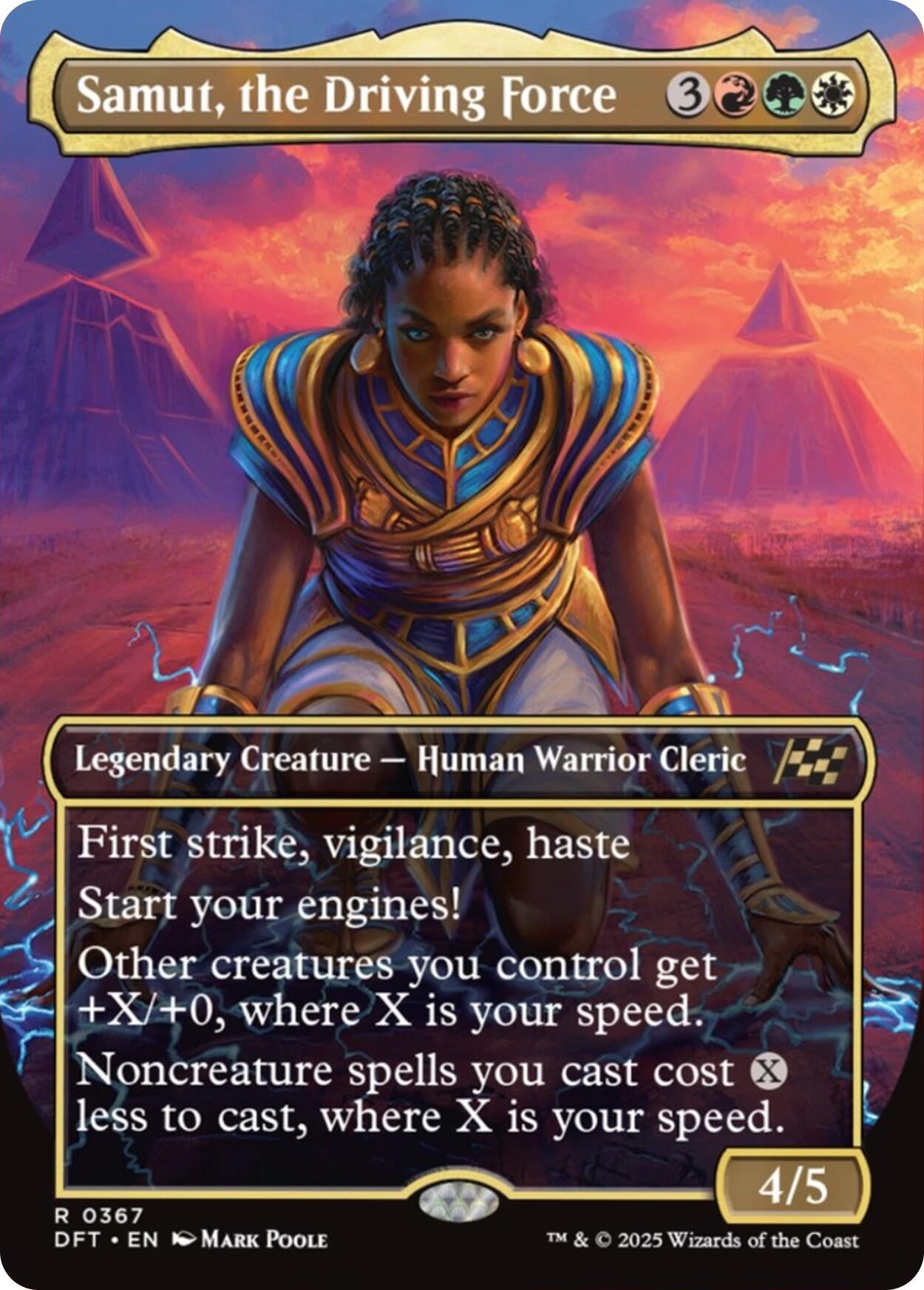 Image for Samut, the Driving Force (Borderless) (Aetherdrift) (367) - Magic: The Gathering