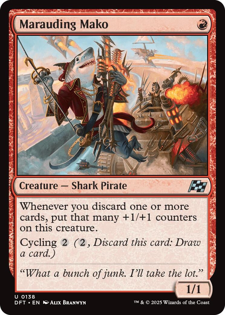 Image for Marauding Mako (Aetherdrift) (138) - Magic: The Gathering