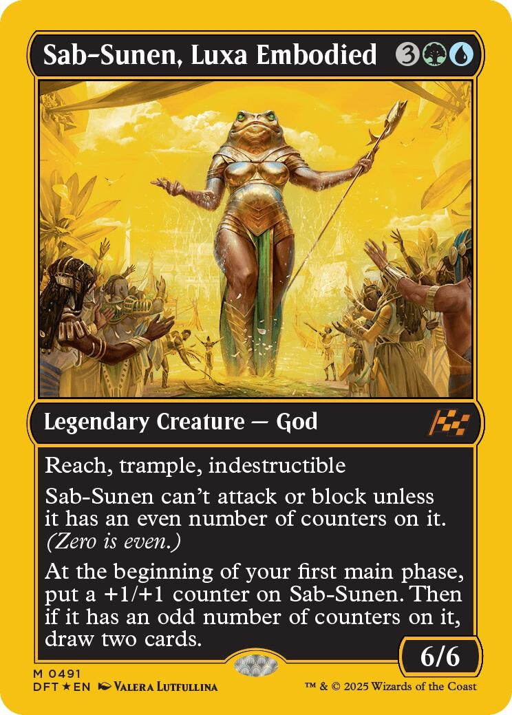 Image for Sab-Sunen, Luxa Embodied (First-Place Foil) (Aetherdrift) (491) - Magic: The Gathering