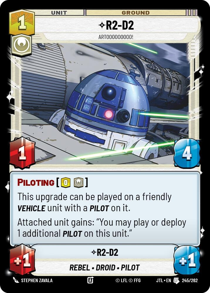 Image for R2-D2 - Artooooooooo! (Jump to Lightspeed) (245/262) - Star Wars: Unlimited