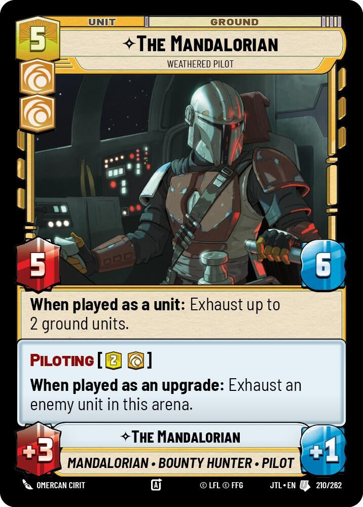 Image for The Mandalorian - Weathered Pilot (Jump to Lightspeed) (210/262) - Star Wars: Unlimited