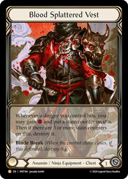 Image for Blood Splattered Vest (Extended Art) (The Hunted) (HNT168) - Flesh and Blood TCG