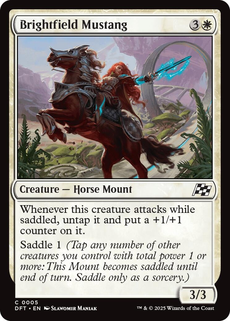 Image for Brightfield Mustang (Aetherdrift) (5) - Magic: The Gathering