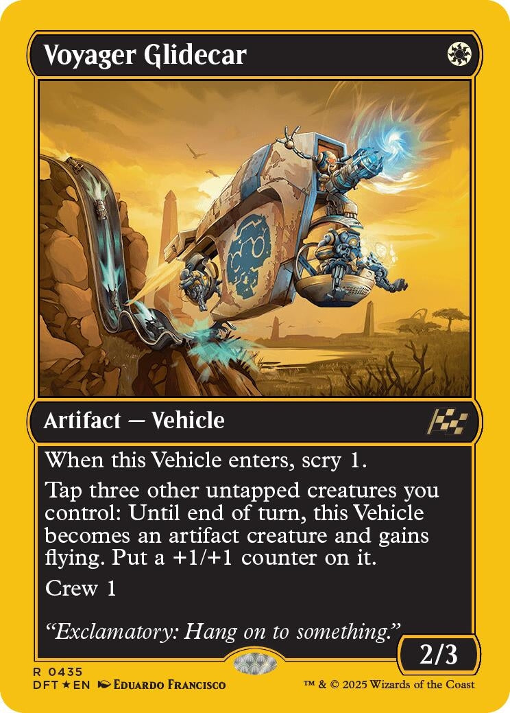 Image for Voyager Glidecar (First-Place Foil) (Aetherdrift) (435) - Magic: The Gathering