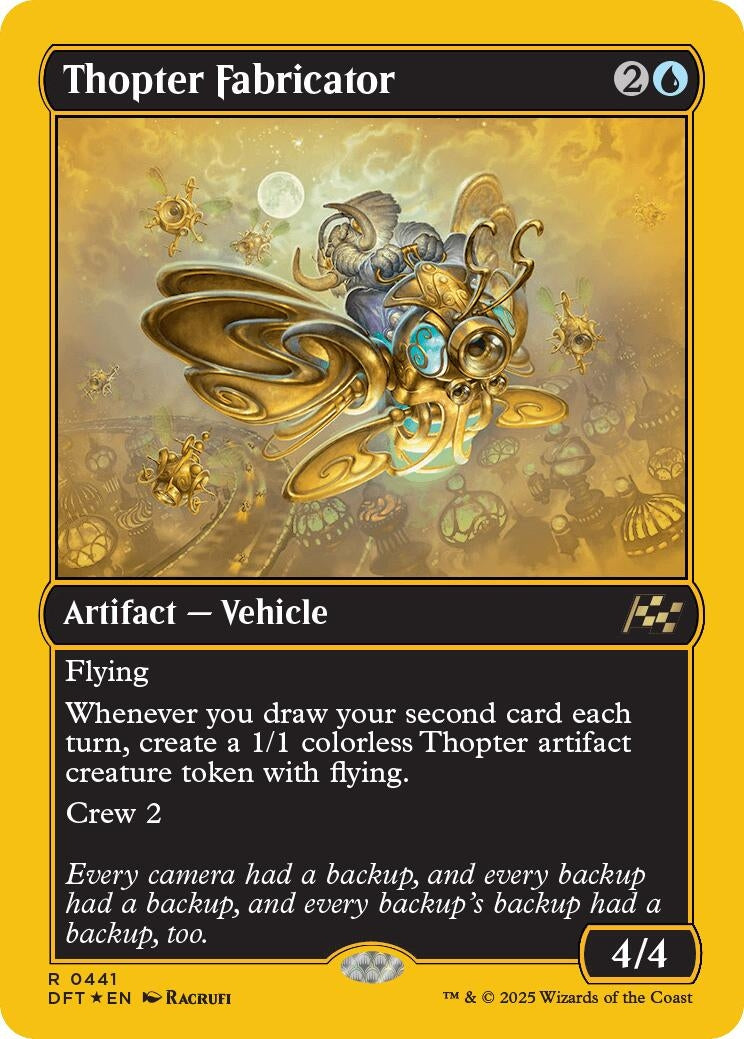 Image for Thopter Fabricator (First-Place Foil) (Aetherdrift) (441) - Magic: The Gathering