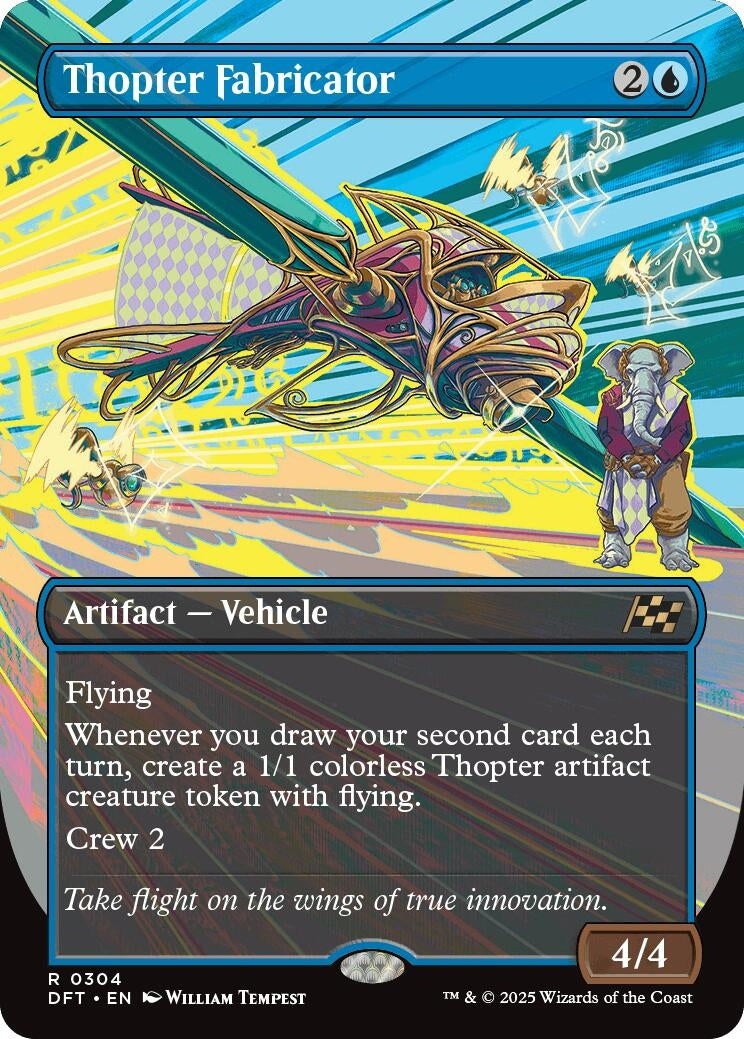 Image for Thopter Fabricator (Borderless) (Aetherdrift) (304) - Magic: The Gathering