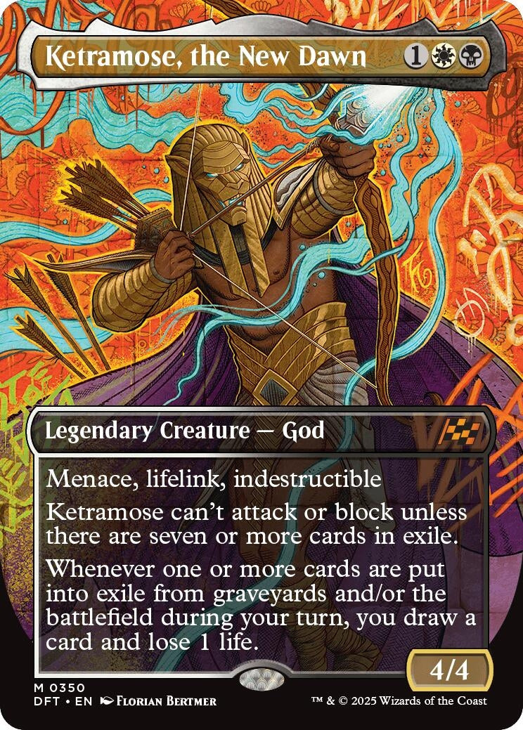 Image for Ketramose, the New Dawn (Borderless) (Aetherdrift) (350) - Magic: The Gathering
