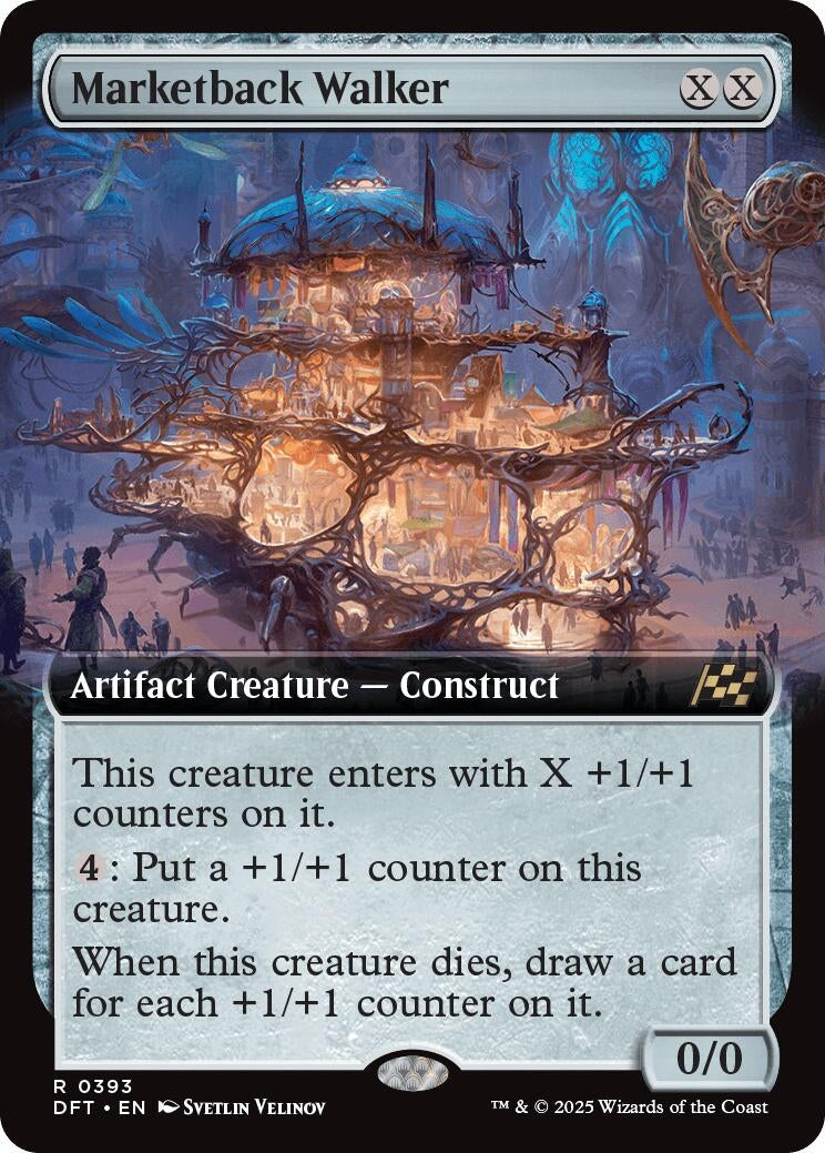 Image for Marketback Walker (Extended Art) (Aetherdrift) (393) - Magic: The Gathering