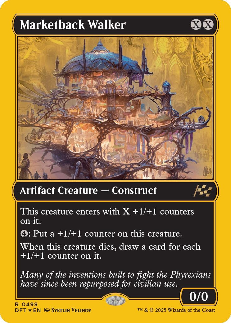 Image for Marketback Walker (First-Place Foil) (Aetherdrift) (498) - Magic: The Gathering