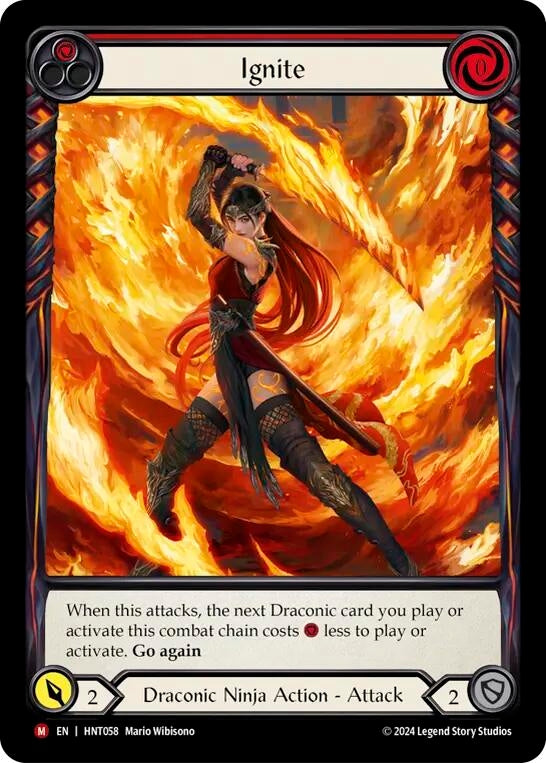 Image for Ignite (Extended Art) (The Hunted) (HNT058) - Flesh and Blood TCG