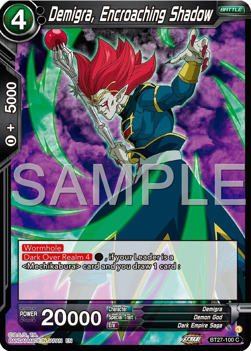 Image for Demigra, Encroaching Shadow (History of Z) (BT27-100) - Dragon Ball Super: Masters