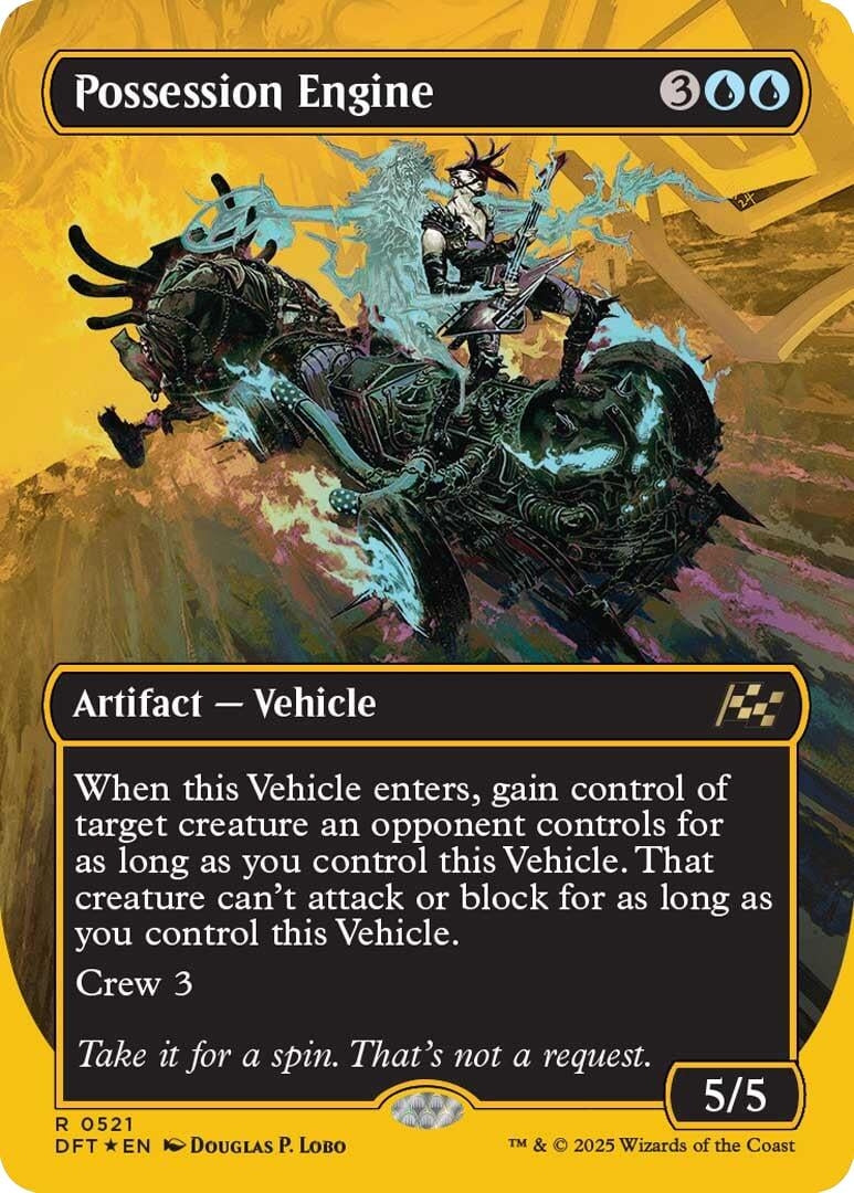 Image for Possession Engine (Borderless) (First-Place Foil) (Aetherdrift) (521) - Magic: The Gathering