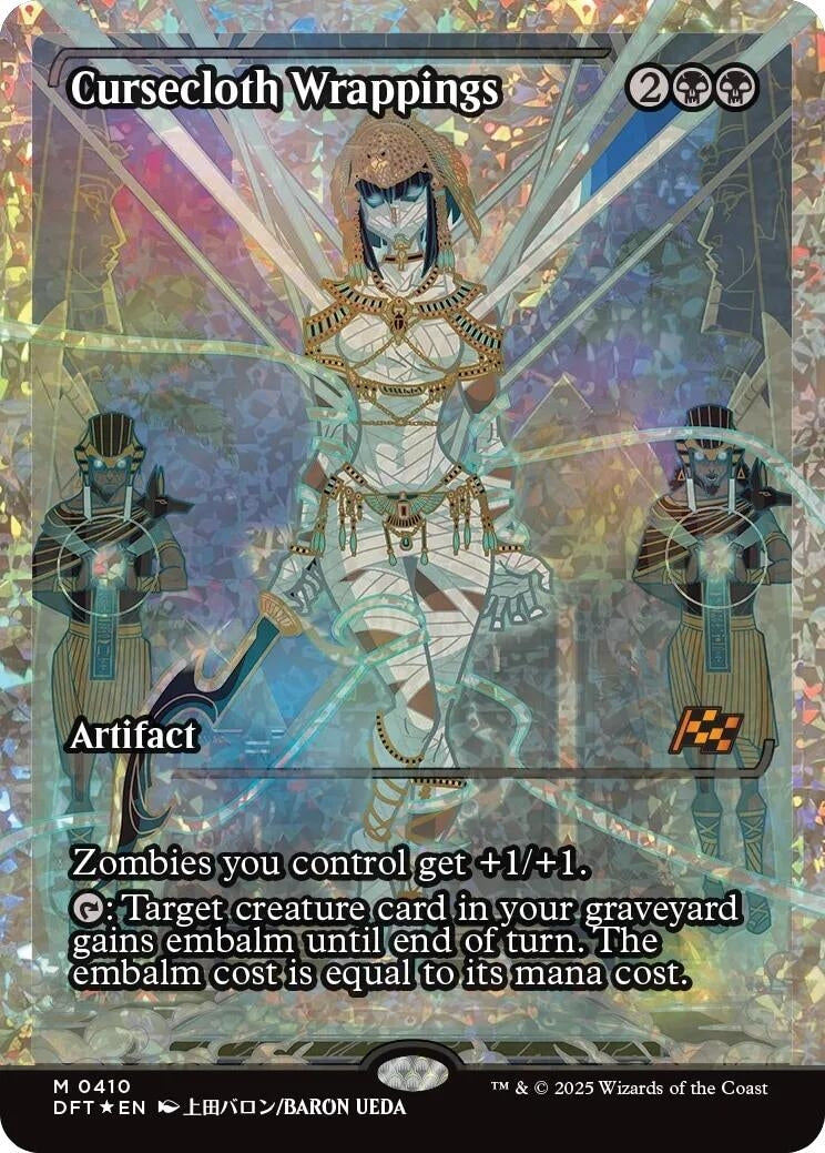 Image for Cursecloth Wrappings (Showcase) (Fracture Foil) (Aetherdrift) (410) - Magic: The Gathering