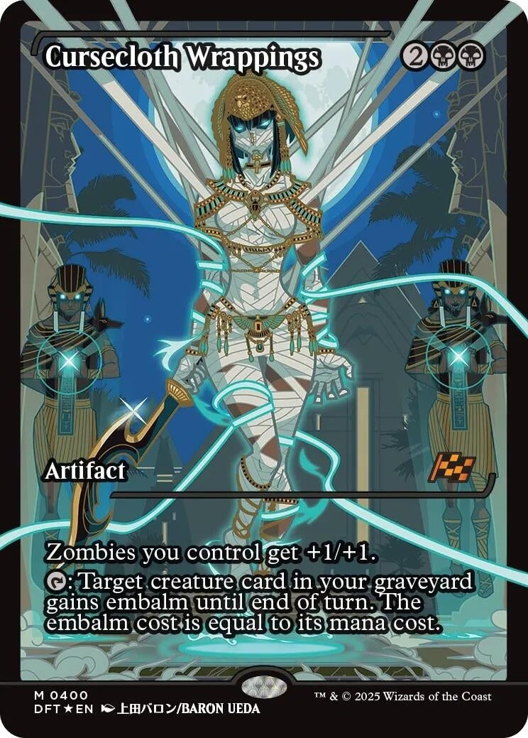 Image for Cursecloth Wrappings (Showcase) (Aetherdrift) (400) - Magic: The Gathering