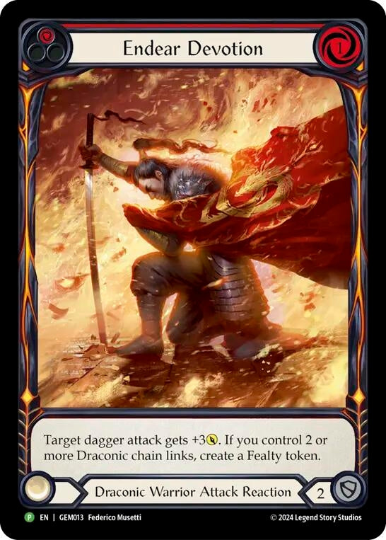 Image for Endear Devotion - GEM013 (GEM Pack 1) (GEM013) - Flesh and Blood TCG