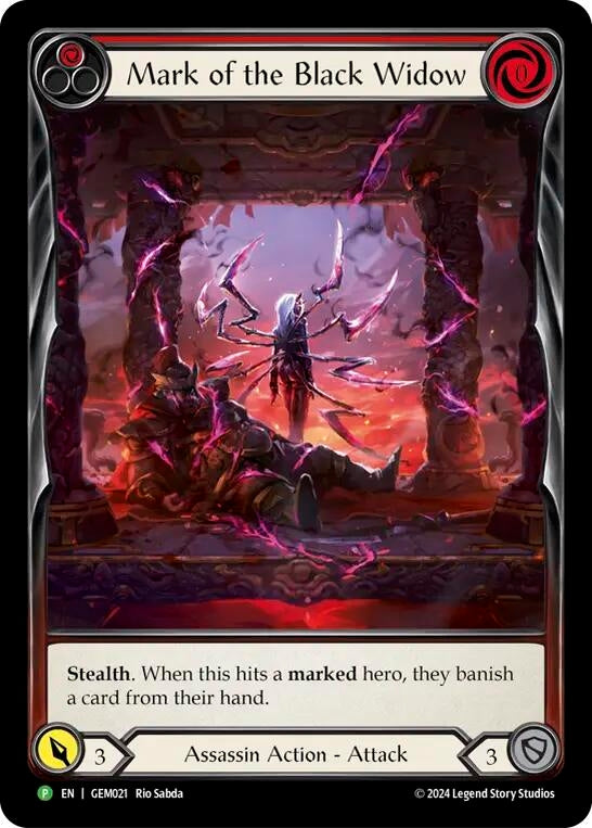Image for Mark of the Black Widow - GEM021 (GEM Pack 1) (GEM021) - Flesh and Blood TCG