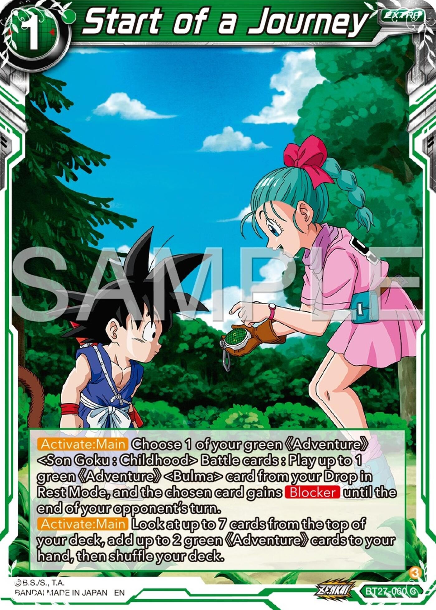 Image for Start of a Journey (History of Z) (BT27-060) - Dragon Ball Super: Masters