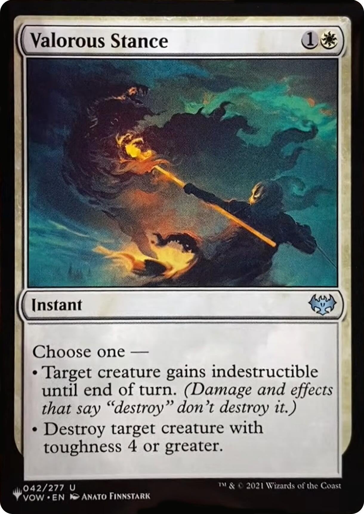 Image for Valorous Stance (VOW) (The List Reprints) (042/277) - Magic: The Gathering
