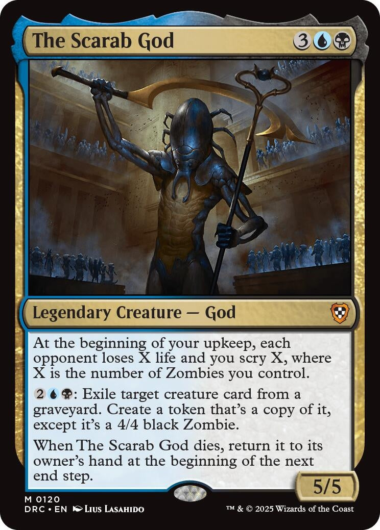 Image for The Scarab God (Commander: Aetherdrift) (120) - Magic: The Gathering