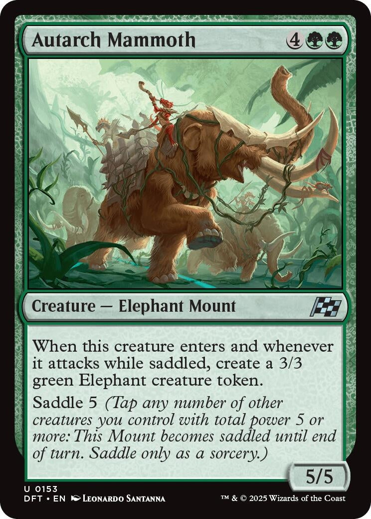 Image for Autarch Mammoth (Aetherdrift) (153) - Magic: The Gathering