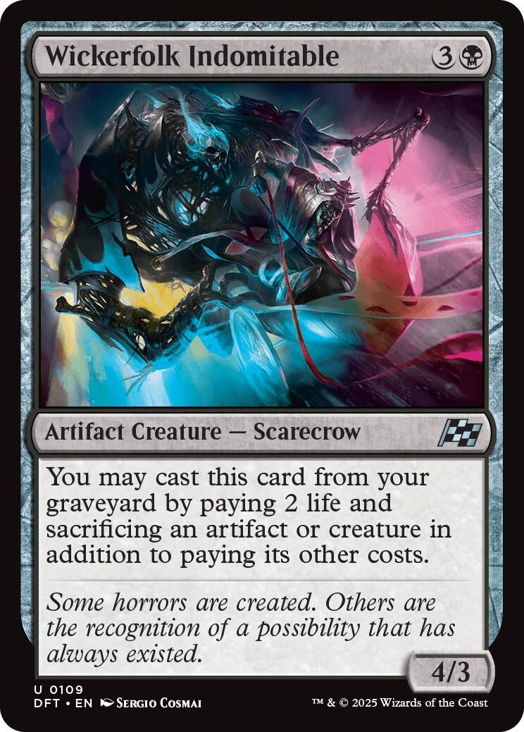 Image for Wickerfolk Indomitable (Aetherdrift) (109) - Magic: The Gathering