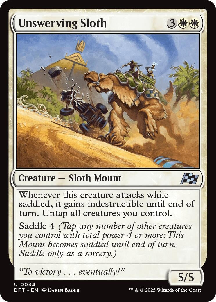 Image for Unswerving Sloth (Aetherdrift) (34) - Magic: The Gathering