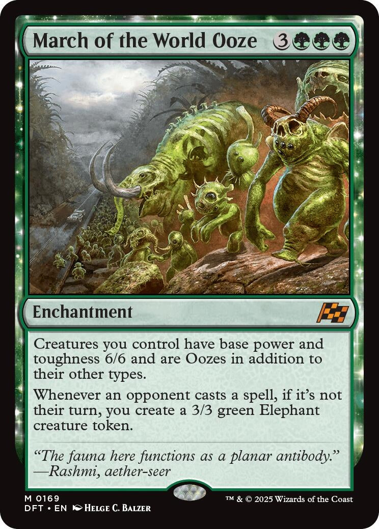 Image for March of the World Ooze (Aetherdrift) (169) - Magic: The Gathering