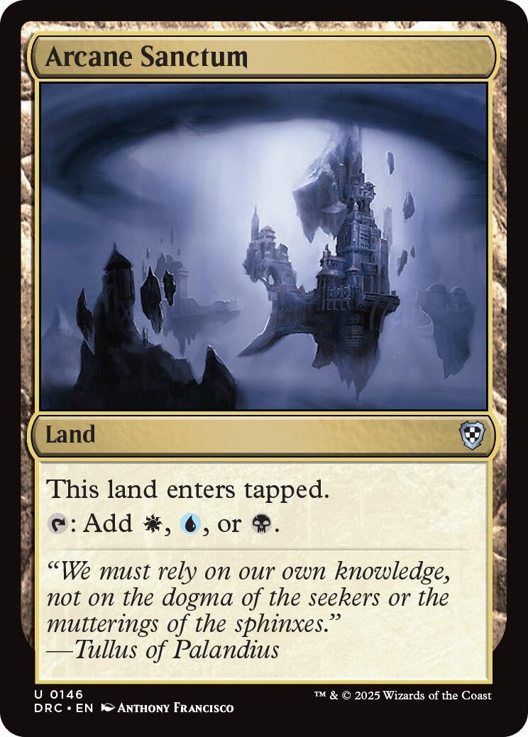 Image for Arcane Sanctum (Commander: Aetherdrift) (146) - Magic: The Gathering