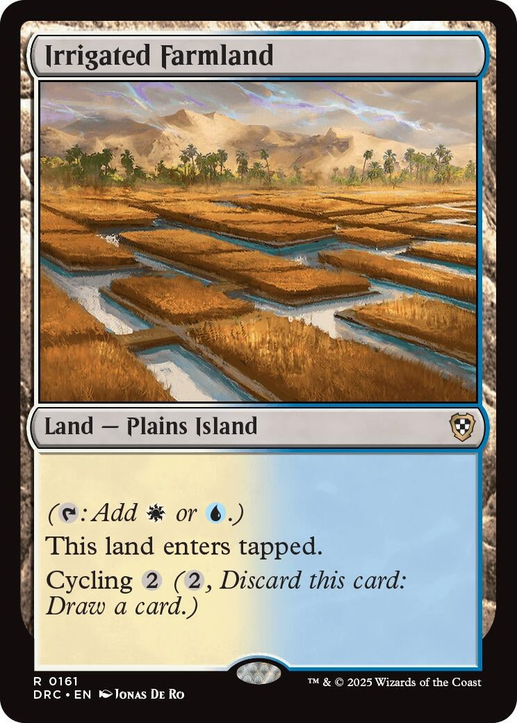 Image for Irrigated Farmland (Commander: Aetherdrift) (161) - Magic: The Gathering